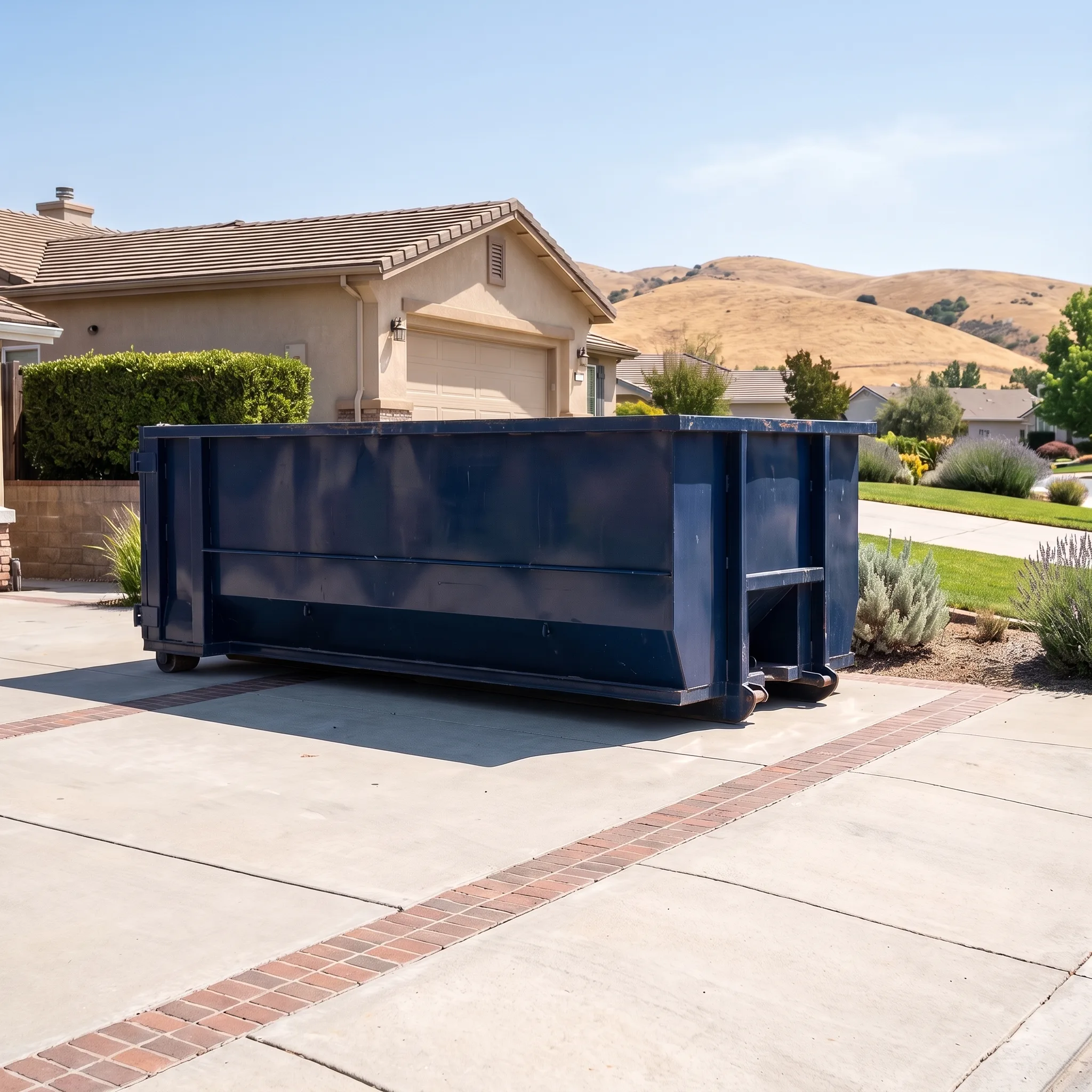 Dumpster on a Long Beach, CA job site